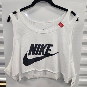 Custom Shoulder Cut Nike Crop Top